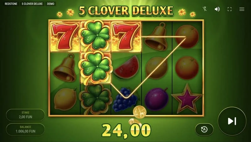 5 Clover Deluxe - winst in het basisspel
