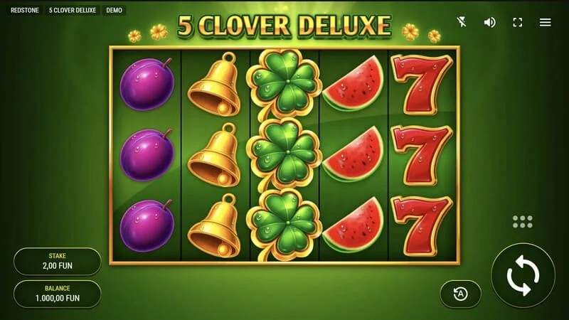 5 Clover Deluxe - spelscherm